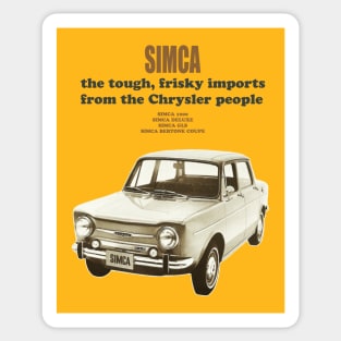 SIMCA 1000 - advert Sticker